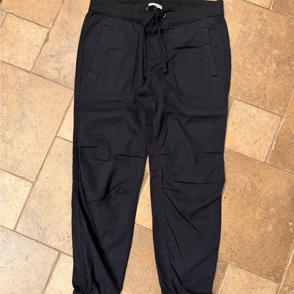 Women’s James Perse Black Drawstring Jogger Pants Size 2